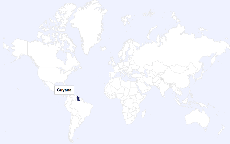 Guyana world map