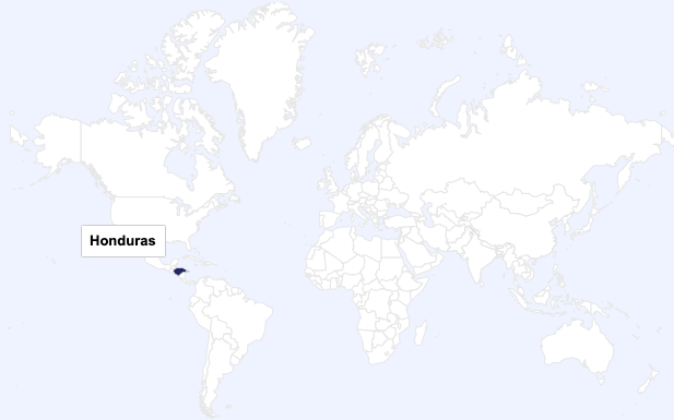 Honduras world map
