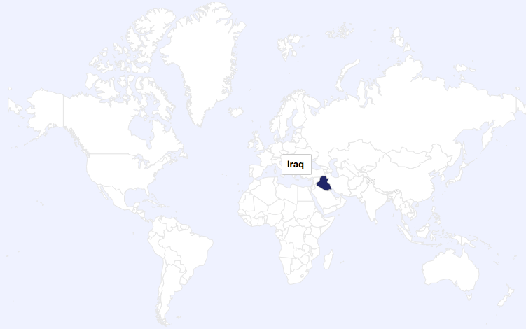 Iraq world map