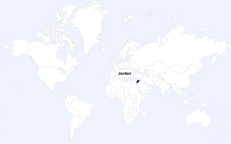 Jordan world map