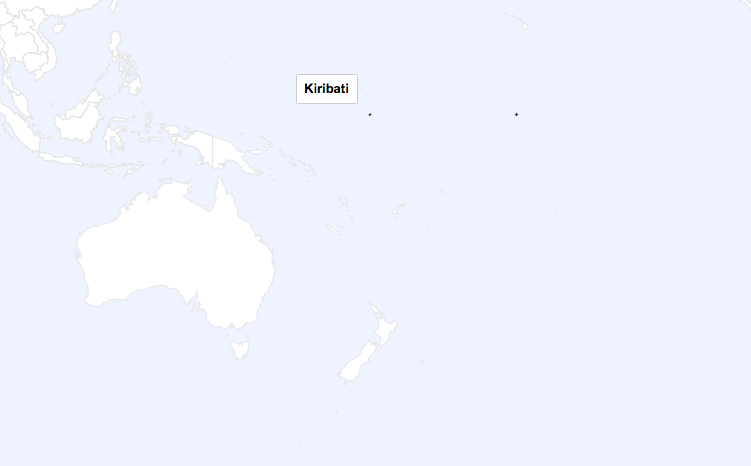 Kiribati world map