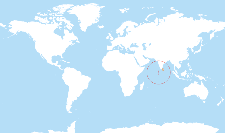 Maldives world map