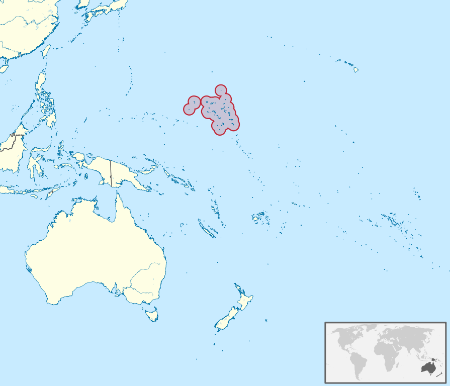 Marshall Islands world map