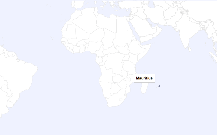 Mauritius world map