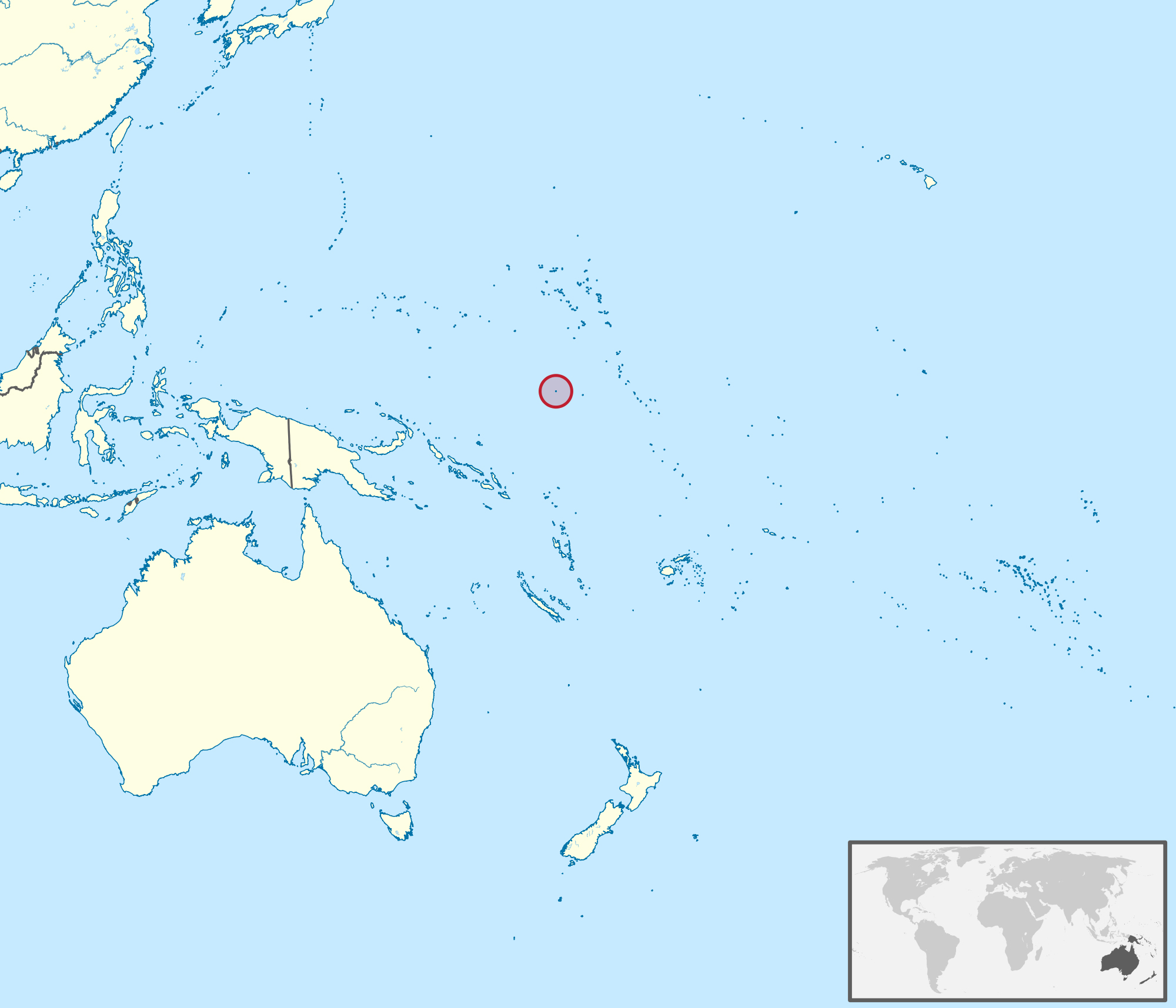 Nauru world map
