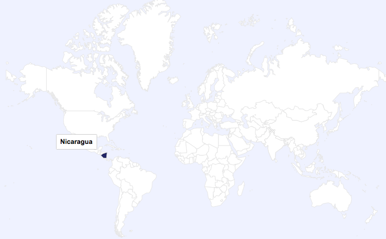 Nicaragua world map