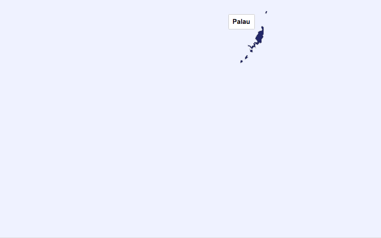 Palau world map