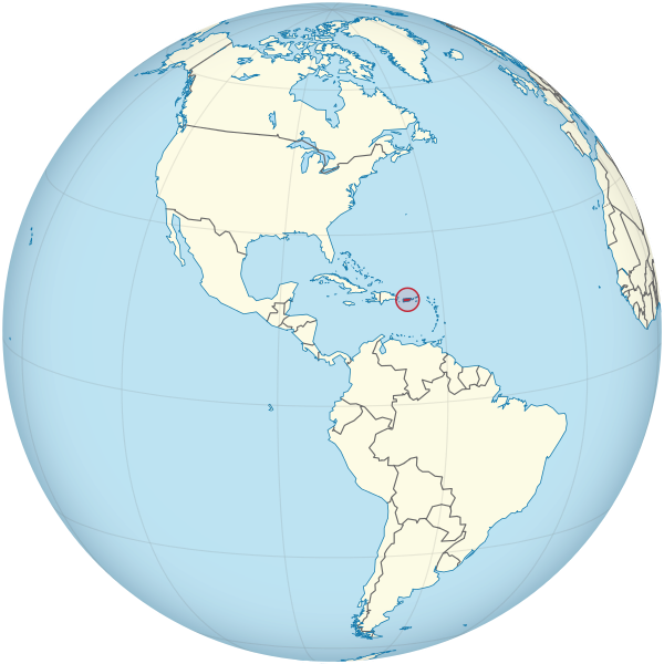 Puerto Rico on the Globe