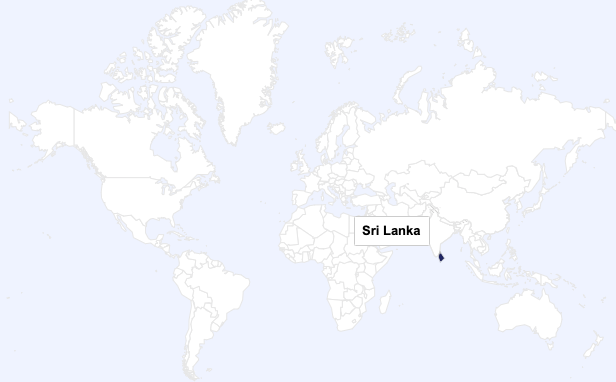 Sri Lanka world map