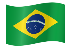 Brazil flag waving