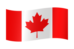 Canada flag waving