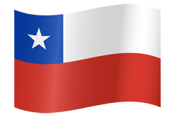Chile flag waving