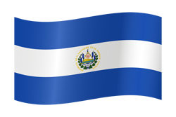 El Salvador flag waving