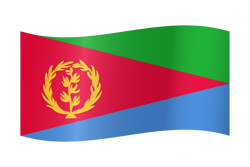 Eritrea flag waving