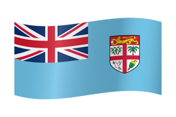 Fiji flag waving