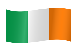 Ireland flag waving