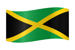 Jamaica flag waving
