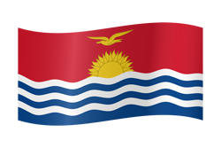 Kiribati flag waving