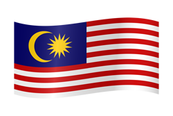 Malaysia flag waving