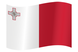 Malta flag waving