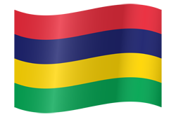 Mauritius flag waving