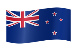 New Zealand flag waving