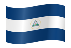Nicaragua flag waving