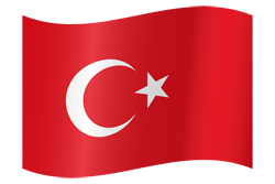 Turkey flag waving